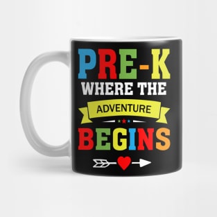 pre-k where the adventure begins Mug